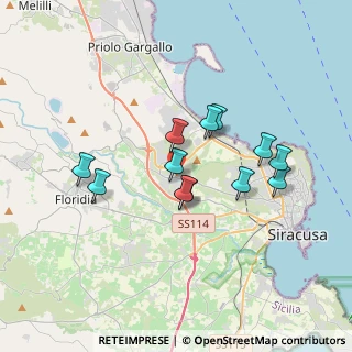 Mappa Via siracusa, 96100 Siracusa SR, Italia (3.38333)
