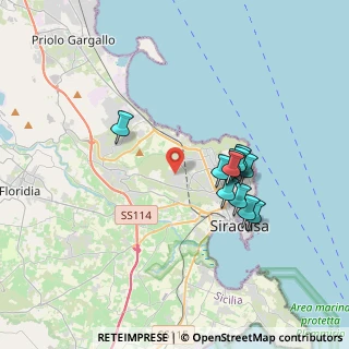 Mappa Via Monte Cervino, 96100 Siracusa SR, Italia (3.64182)