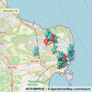 Mappa Via Chiaramonte Gulfi, 96100 Siracusa SR, Italia (1.8825)