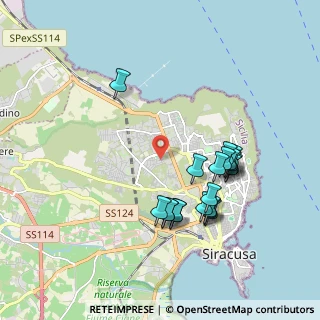 Mappa Via Chiaramonte Gulfi, 96100 Siracusa SR, Italia (2.099)