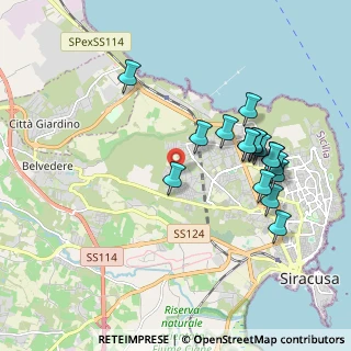 Mappa Via Monti Nebrodi, 96100 Siracusa SR, Italia (2.16941)