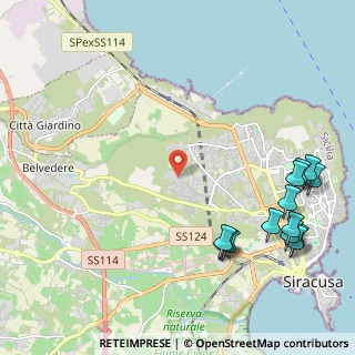 Mappa Via Monti Nebrodi, 96100 Siracusa SR, Italia (3.24308)
