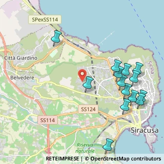 Mappa Via Monti Nebrodi, 96100 Siracusa SR, Italia (2.79571)