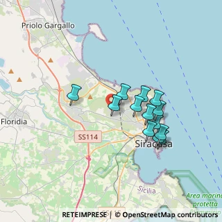 Mappa Via Monti Nebrodi, 96100 Siracusa SR, Italia (3.41462)