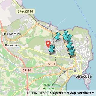 Mappa Via Monte Cervino, 96100 Siracusa SR, Italia (1.76364)