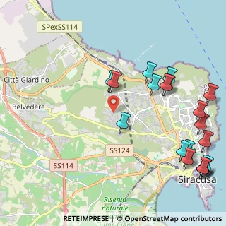 Mappa Via Monte Cervino, 96100 Siracusa SR, Italia (3.169)