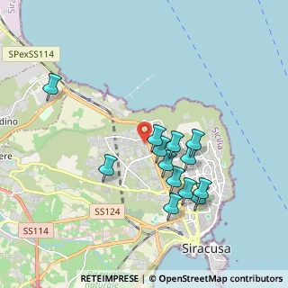 Mappa Via Menfi, 96100 Siracusa SR, Italia (1.93538)