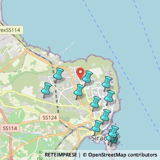 Mappa Via Riposto, 96100 Siracusa SR, Italia (2.61667)