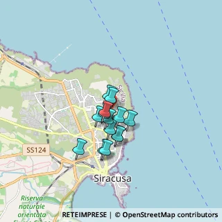 Mappa Nono Ronco a Via dei Servi di Maria, 96100 Siracusa SR, Italia (1.23857)