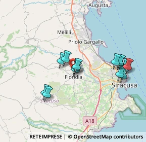 Mappa Via Sciascia, 96014 Floridia SR, Italia (7.75714)