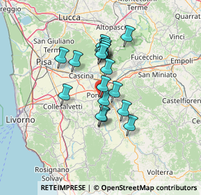 Mappa Via eugenio Montale, 56038 Ponsacco PI, Italia (10.39263)