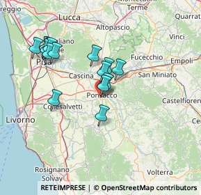 Mappa Via eugenio Montale, 56038 Ponsacco PI, Italia (14.61059)