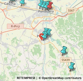 Mappa Via eugenio Montale, 56038 Ponsacco PI, Italia (6.275)