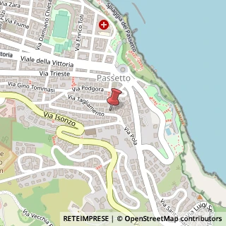 Mappa Via Tagliamento, 17, 60124 Ancona, Ancona (Marche)