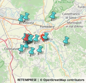 Mappa Via Lazio, 56035 Casciana Terme Lari PI, Italia (6.72059)