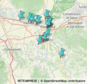 Mappa Via Lazio, 56035 Casciana Terme Lari PI, Italia (6.15143)