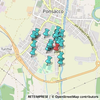 Mappa Via Petrarca, 56038 Ponsacco PI, Italia (0.256)