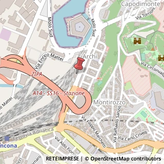 Mappa Via Guglielmo Marconi, 30, 60125 Ancona, Ancona (Marche)
