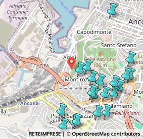 Mappa Via delle Fornaci Comunali, 60125 Ancona AN, Italia (0.655)