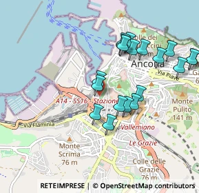 Mappa Via delle Fornaci Comunali, 60125 Ancona AN, Italia (0.95421)