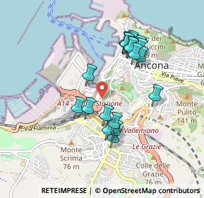 Mappa Via delle Fornaci Comunali, 60125 Ancona AN, Italia (0.8555)