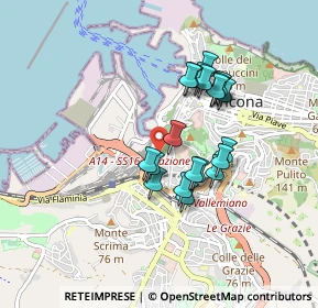 Mappa Via delle Fornaci Comunali, 60125 Ancona AN, Italia (0.7245)