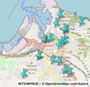 Mappa Via delle Fornaci Comunali, 60125 Ancona AN, Italia (1.00706)