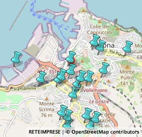 Mappa Via Giambattista Pergolesi, 60125 Ancona AN, Italia (1.0725)