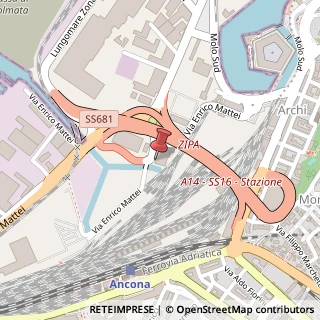 Mappa Via Enrico Mattei, 1, 60125 Ancona, Ancona (Marche)