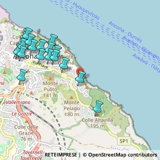 Mappa Via Thaon de Revel, 60124 Ancona AN, Italia (1.3555)