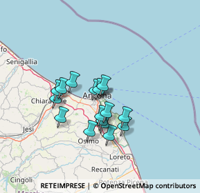 Mappa Via Podgora, 60124 Ancona AN, Italia (10.95875)