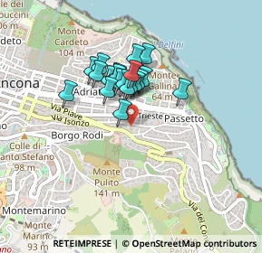 Mappa Via Podgora, 60124 Ancona AN, Italia (0.3085)