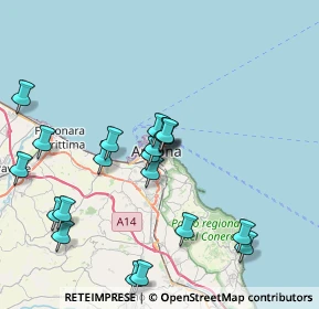 Mappa Via Rovereto, 60124 Ancona AN, Italia (8.3785)