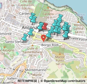 Mappa Via Rovereto, 60124 Ancona AN, Italia (0.3805)