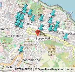 Mappa Via Rovereto, 60124 Ancona AN, Italia (0.5435)