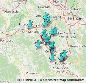 Mappa Via Luigi Galvani, 50051 Castelfiorentino FI, Italia (10.99263)