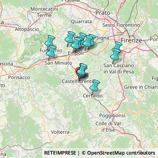 Mappa Via Luigi Galvani, 50051 Castelfiorentino FI, Italia (10.7675)
