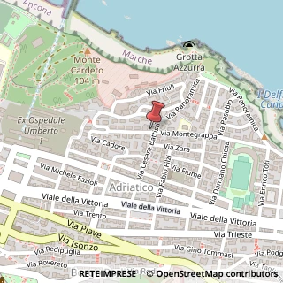 Mappa Via Montegrappa, 10, 60123 Ancona, Ancona (Marche)