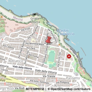 Mappa Via Damiano Chiesa, 30, 60123 Ancona, Ancona (Marche)