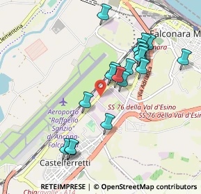 Mappa Via del Commercio, 60015 Falconara Marittima AN, Italia (0.93)