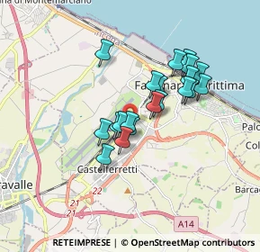 Mappa Via del Commercio, 60015 Falconara Marittima AN, Italia (1.39)