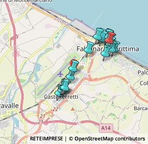 Mappa Via del Commercio, 60015 Falconara Marittima AN, Italia (1.7305)