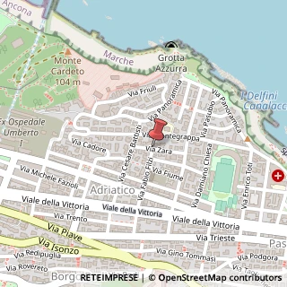 Mappa Via Fabio Filzi,  12, 60123 Ancona, Ancona (Marche)