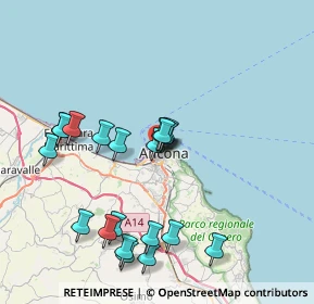 Mappa Ancona, 60122 Ancona AN, Italia (8.0235)