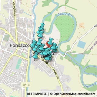 Mappa Via Pierluigi da Palestrina, 56038 Ponsacco PI, Italia (0.28214)