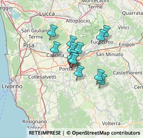 Mappa Via Pierluigi da Palestrina, 56038 Ponsacco PI, Italia (8.95846)