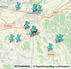 Mappa Via Pierluigi da Palestrina, 56038 Ponsacco PI, Italia (3.97714)