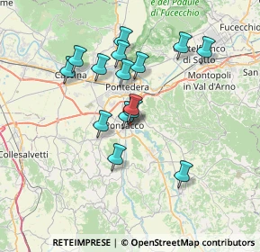 Mappa Via Pierluigi da Palestrina, 56038 Ponsacco PI, Italia (6.36733)