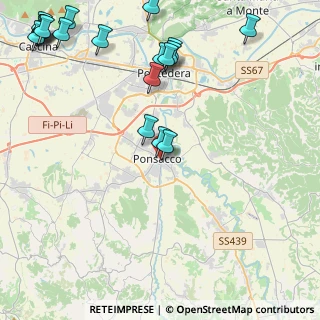 Mappa Piazza Rodolfo Valli, 56038 Ponsacco PI, Italia (6.27842)