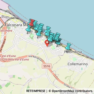 Mappa Via Valle D'Aosta, 60015 Falconara Marittima AN, Italia (0.6425)